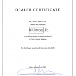 Dealer Sertificate Ostа 1