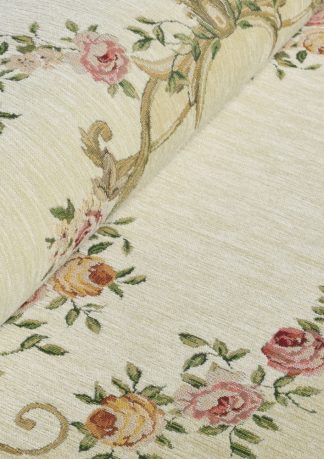 Kilimas Elegant Tapestry Charlotte Fiore 7066-Ivr Round 2