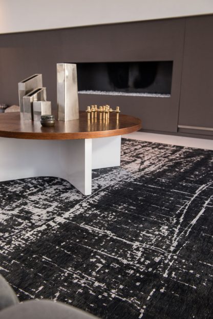 Teppich Mad Men Griff-8655 White On Black 7
