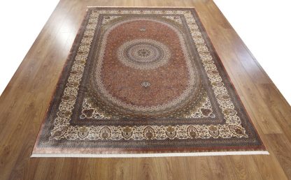 Paklājs Qum 2007A Beige-Burgundy 3